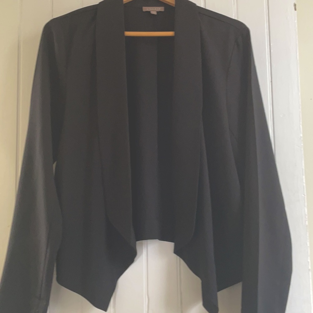 LILLA P size XL Short Blazer with Lapel Collar